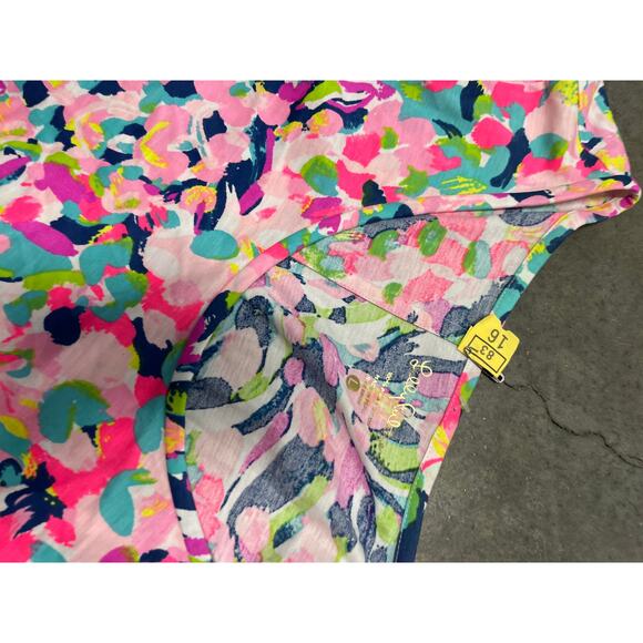 Lilly Pulitzer 3/4 Sleeve Beacon Dress in Pina Colada Club Size large - Picture 3 of 4